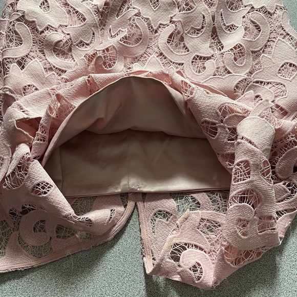 Bardot Pink Rose Lina Lace Dress Size 6 - Picture 8 of 13